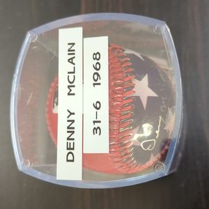 Denny McLain autographed baseball